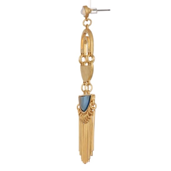 nordstrom // gold and opal chandelier earrings - Picture 5 of 5